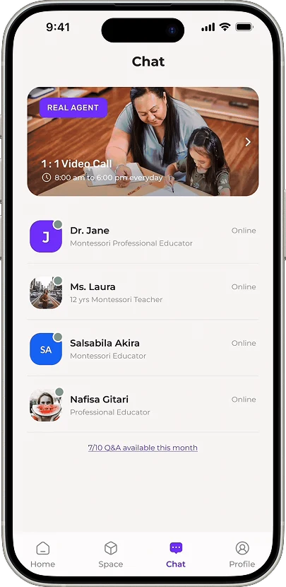 Expert chat with real Montessori educators