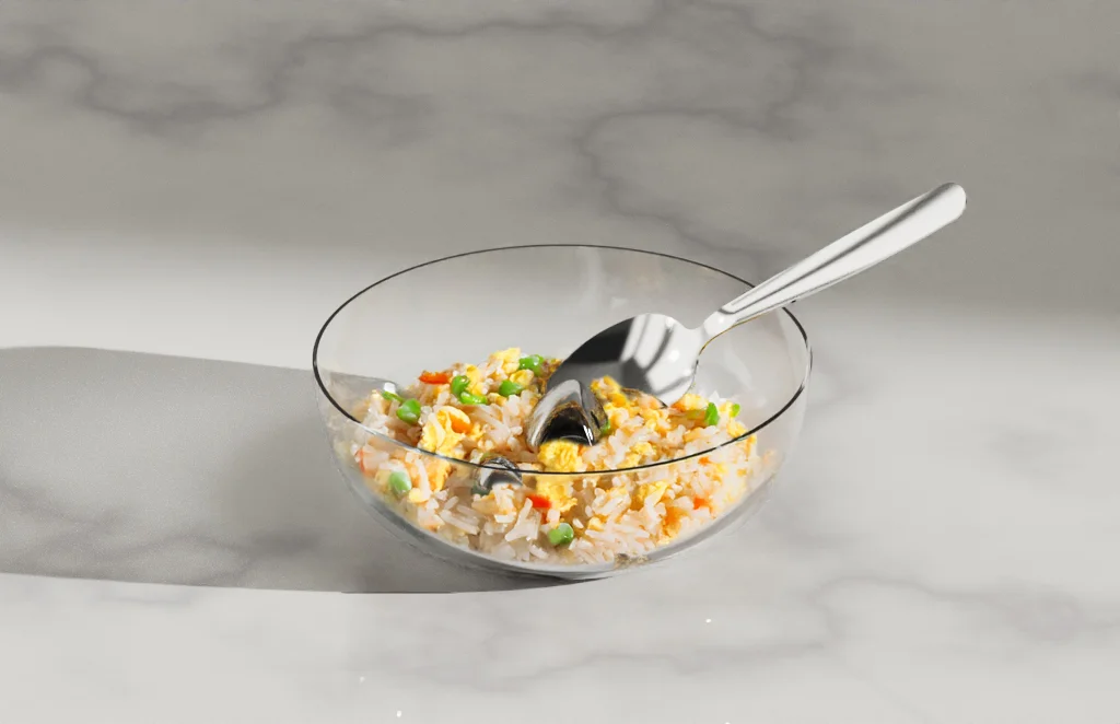 Summitware render with spoon and rice