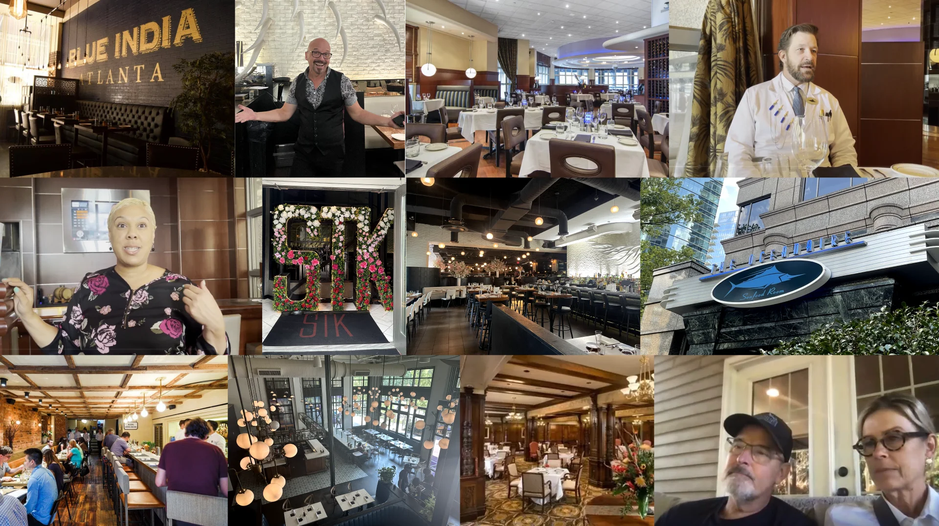 Tempo interview and restaurant field research collage